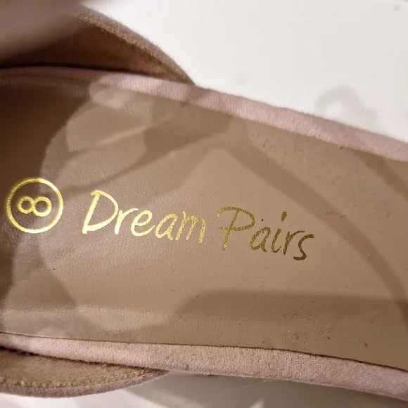 New Dream Pairs Light Pink Block Heels - Picture 2 of 5